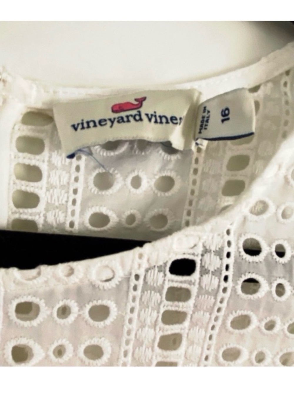 VINEYARD VINES White Eyelet Fit and Flare Dress Size 16. OBO!!!!! - Picture 7 of 9